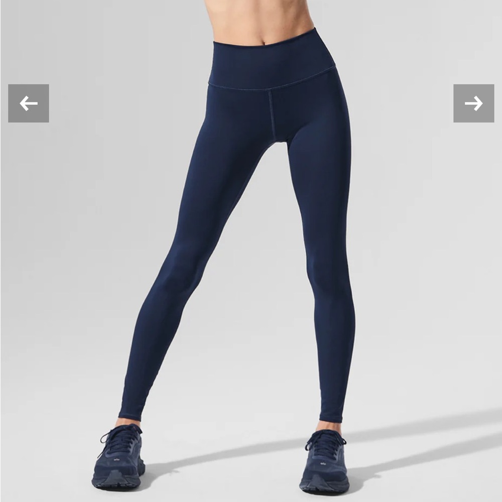 ALO Yoga Navy High-Waist Leggings